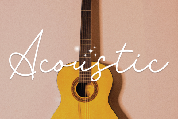 Acoustic: A Romantic Script Handwritten Font for Campaign Magic