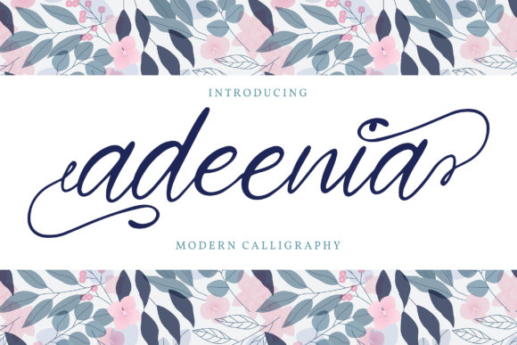 Adeenia Script Handwritten Font for Elegant Makers