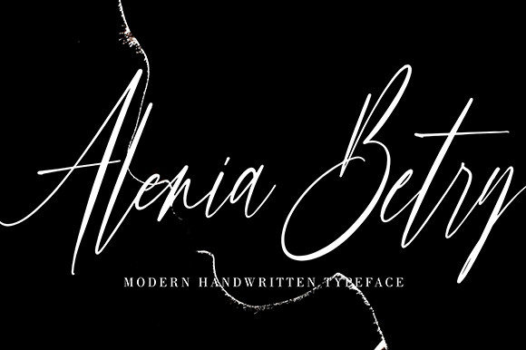 Alenia Betry Script Font for Elegant Digital Branding