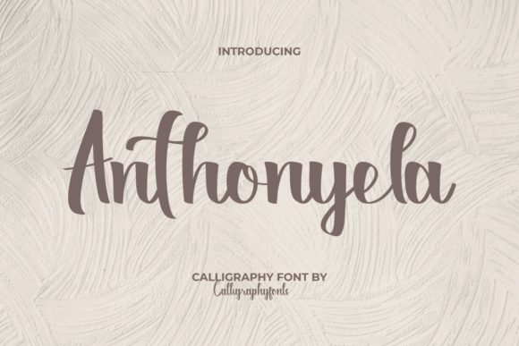 Anthonyela: Bold Calligraphy Script Font for Elegant Web Design