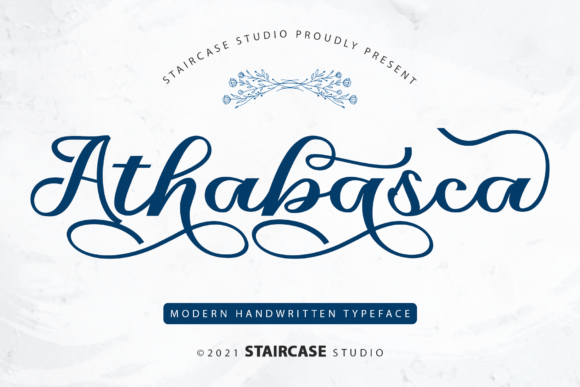 Athabasca Script Font for Elegant Branding & Social Campaigns