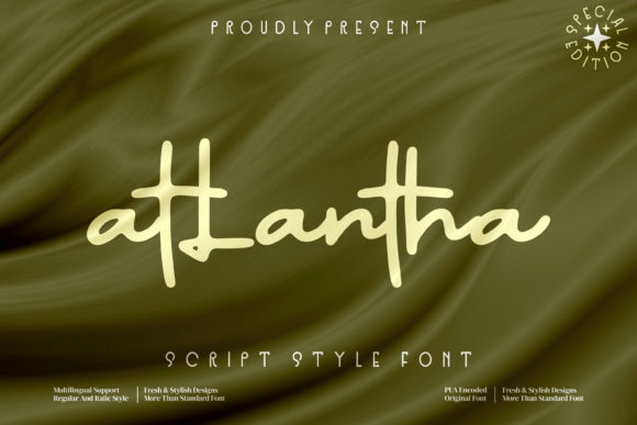 Atlantha: A Stylish Script Font for Branding and Campaign Design