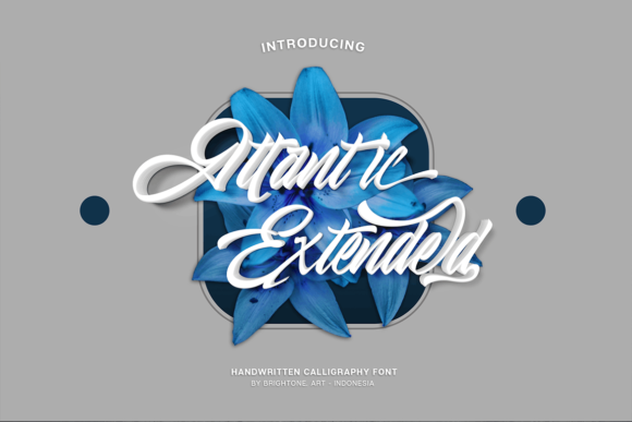 Atlantic Extended Script Font for Handmade Brands