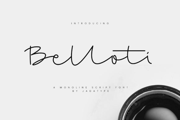 Belloti: A Thin Lettered Script Font for Elegant Campaign Design
