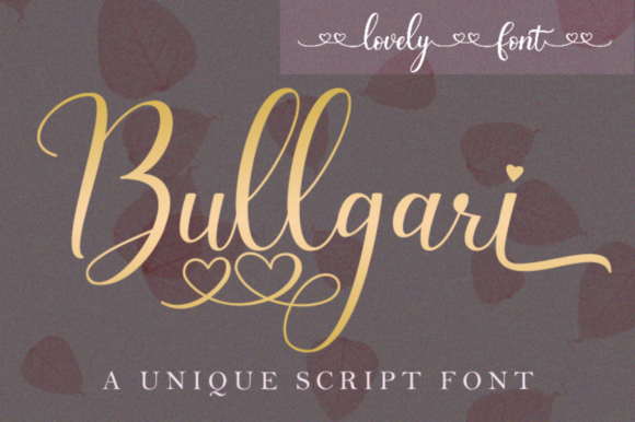 Bullgari Script Font for Elegant Campaign Design