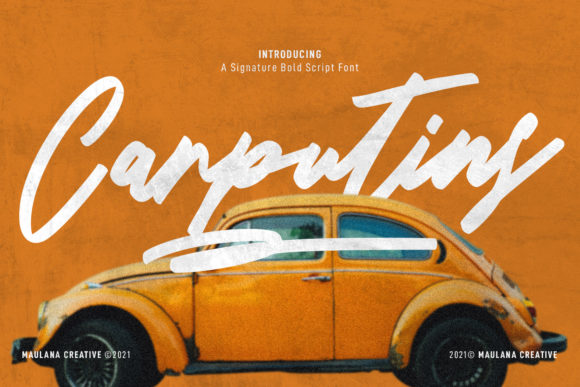 Carputins Signature: A Casual Script Font for Scroll-Stopping Brand Content