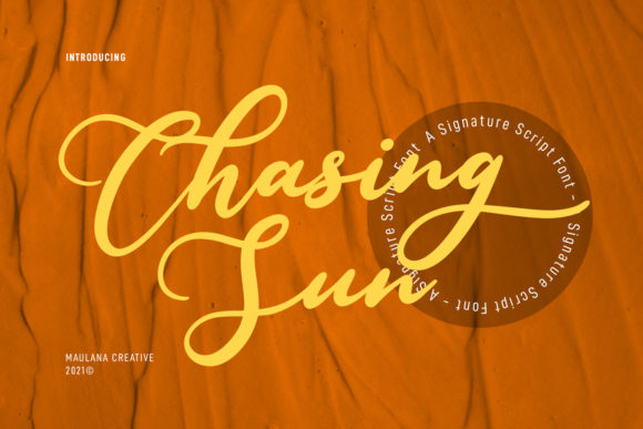Chasing Sun Script Font for Handmade Creators
