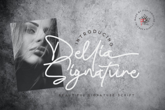 Dellia Signature: A Modern Script Font for Elegant Branding