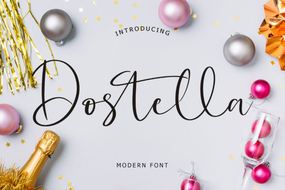 Dostella: A Romantic Script Handwritten Font for Elegant Design