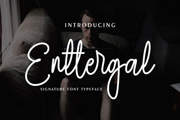 Enttergal: A Delicate Script Font for Trusted Branding