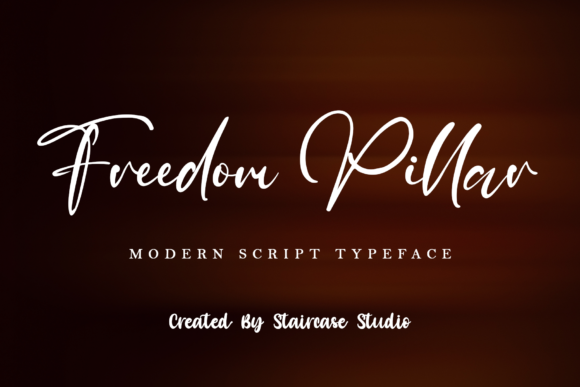 Freedom Pillar: A Modern Script Font for Editorial Warmth