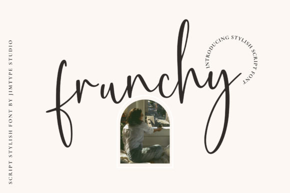Frunchy: A Modern Script Font for Editorial Design