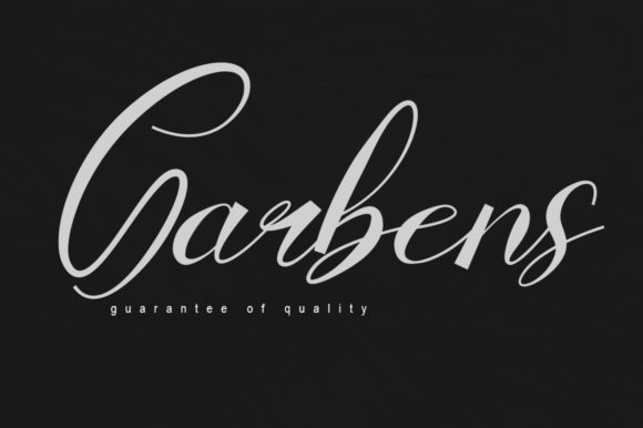 Garbens Script Font for Handmade Creators