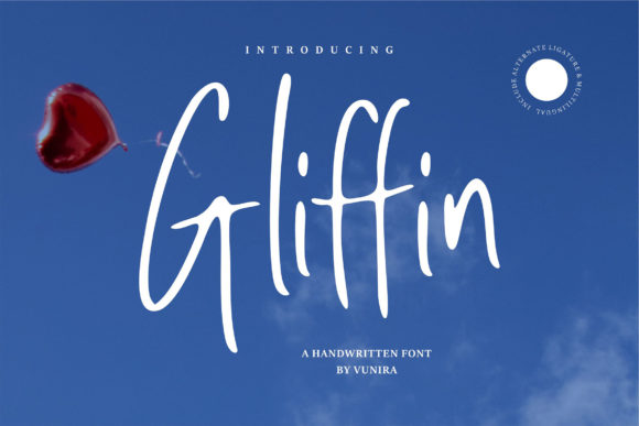 Gliffin Script Handwritten Font for Playful, Casual Branding