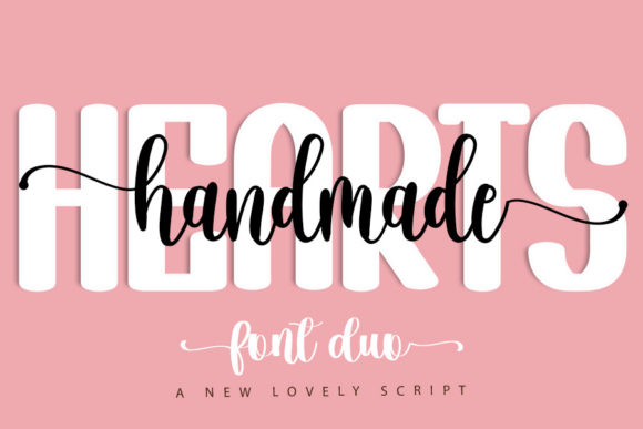 Hearts Handmade Font: A Script Handwritten Typeface for Warm, Authentic Craft Branding