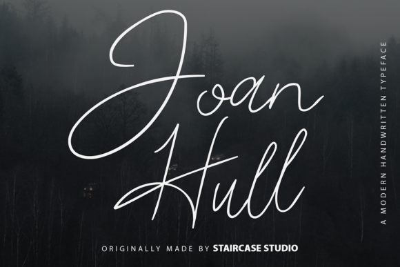 Joan Hull: A Modern Script Font for Elegant Editorial Moments