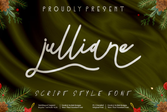 Julliane Script Font for Elegant Branding & Social Creativity