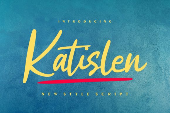 Katislen: A Script Handwritten Font for Elegant Desi Design
