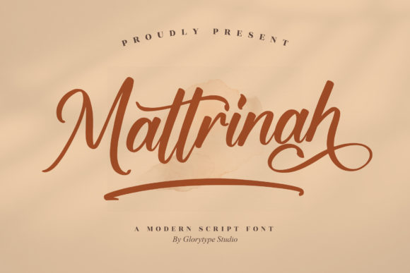 Mattrinah: A Trendy Script Handwritten Font for Editorial Design