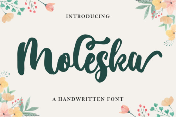 Moleska: A Playful Handwritten Font for Real Branding Work