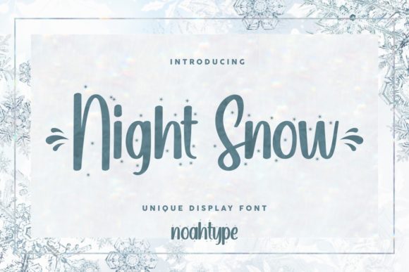 Night Snow: A Script Handwritten Font for Soft Editorial Moments