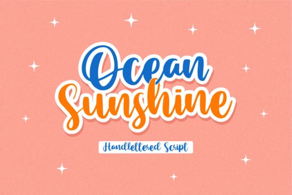 Ocean Sunshine Script Font for Radiant Handmade Designs