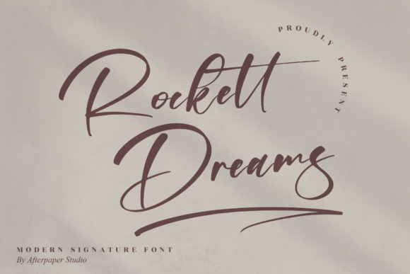 Rockett Dreams Script Font for Editorial Warmth