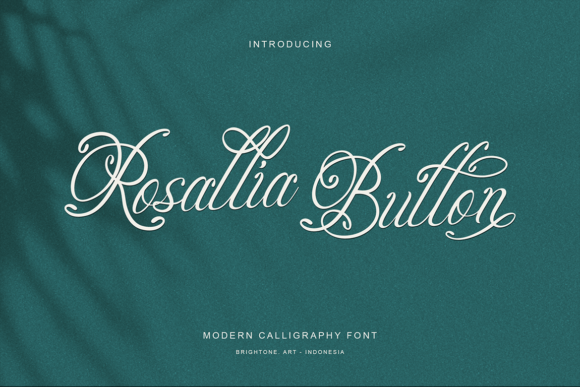 Rosallia Button Script Font for Elegant Branding