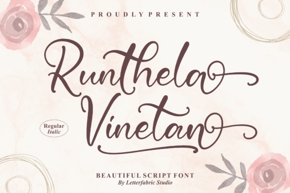 Runthela Vinetan: A Script Handwritten Font for Instagram and DIY Branding