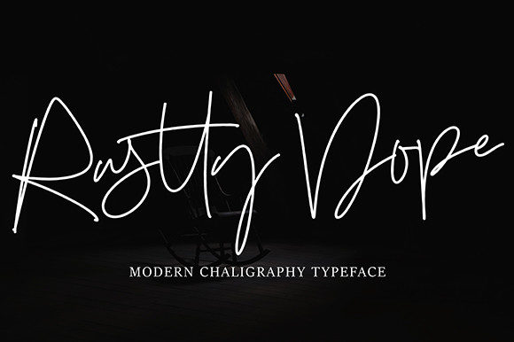 Rustty Dope: Elegant Script Font for Campaigns That Stand Out