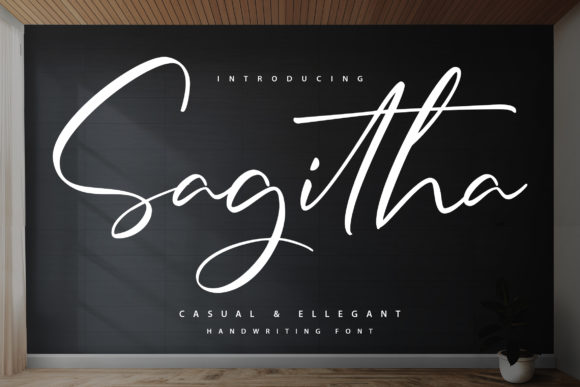 Sagitha Script Font for Scroll-Stopping Brand Visuals