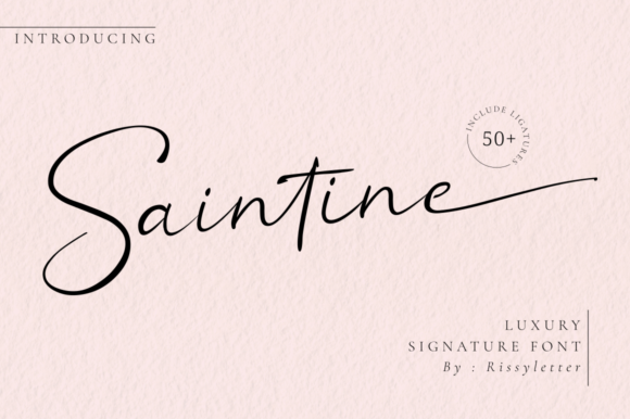 Saintine: A Stylish Script Handwritten Font for Modern Branding
