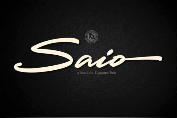 Saio Font: A Paint Brush Script Typeface for Elegant Campaigns