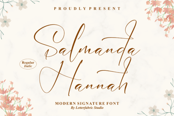 Salmanda Hannah Script Font for Branding and Promotional Design
