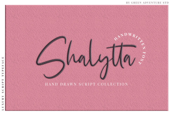 Shalytta: A Hand-Drawn Script Font for Elegant Branding