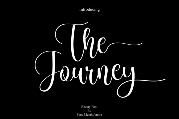 The Journey Script Font for Elegant Digital Branding