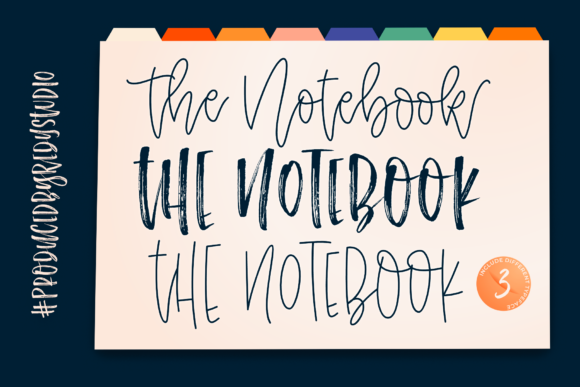 The Notebook Script Font for Digital Design