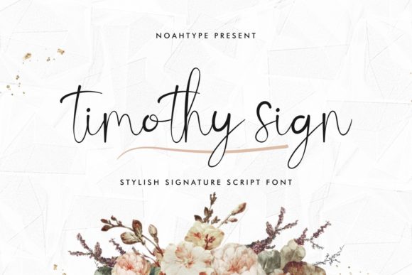 Timothy Sign Script Font for Elegant Handmade Designs