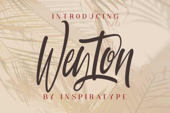 Weyton Script Font for Handmade Labels, Invitations & SVG Designs