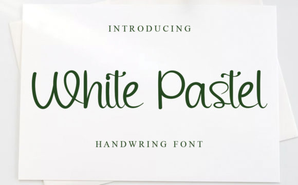 White Pastel Script Font for Elegant Campaign Design